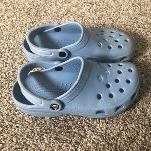 Crocs in light blue